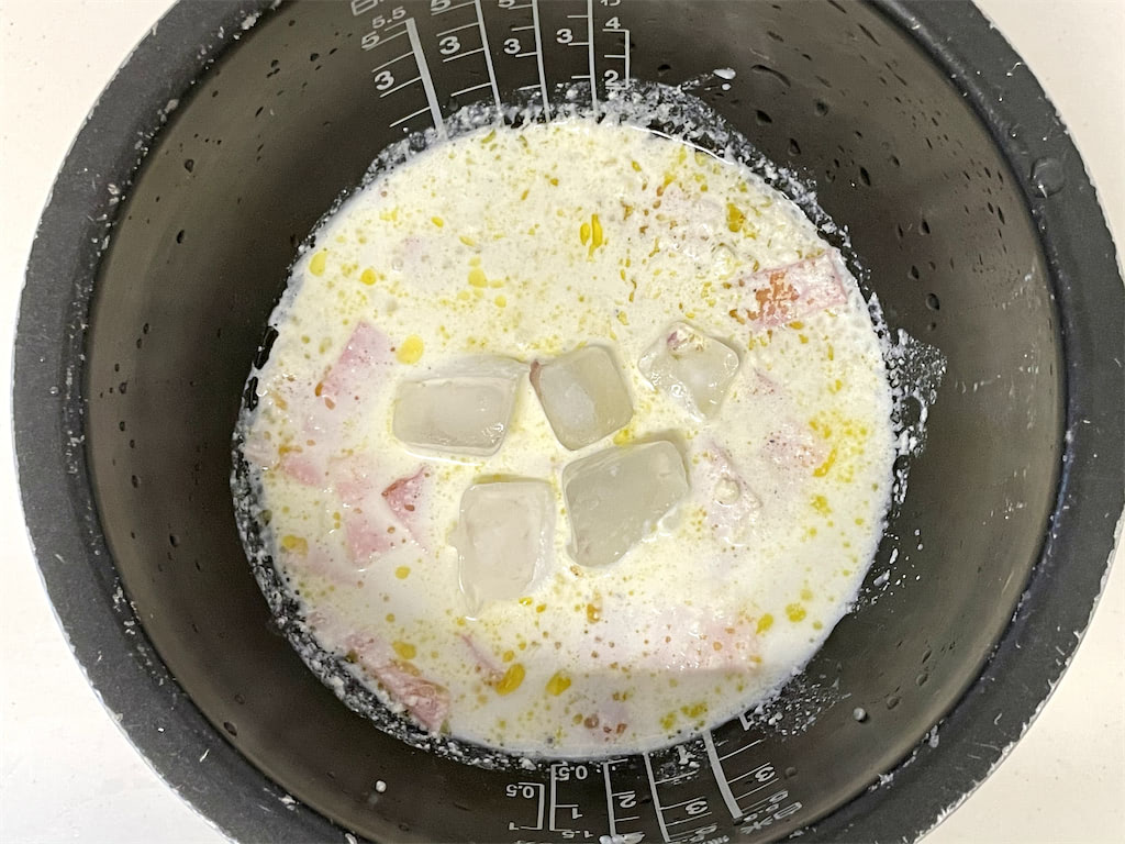 炊飯器でほったらかし 衝撃のコクうま味な カルボナーラ釜飯 はパスタとは違う もちもち食感 がキモ あたらしい日日 こんな時代のニューノーマルな暮らし方 食と農 生活情報をお届けします