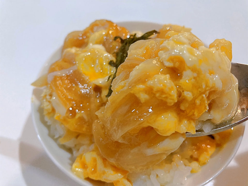もちもち玉子丼 Japanese food recipe]Oyakodon!Chicken simmered in eggs How