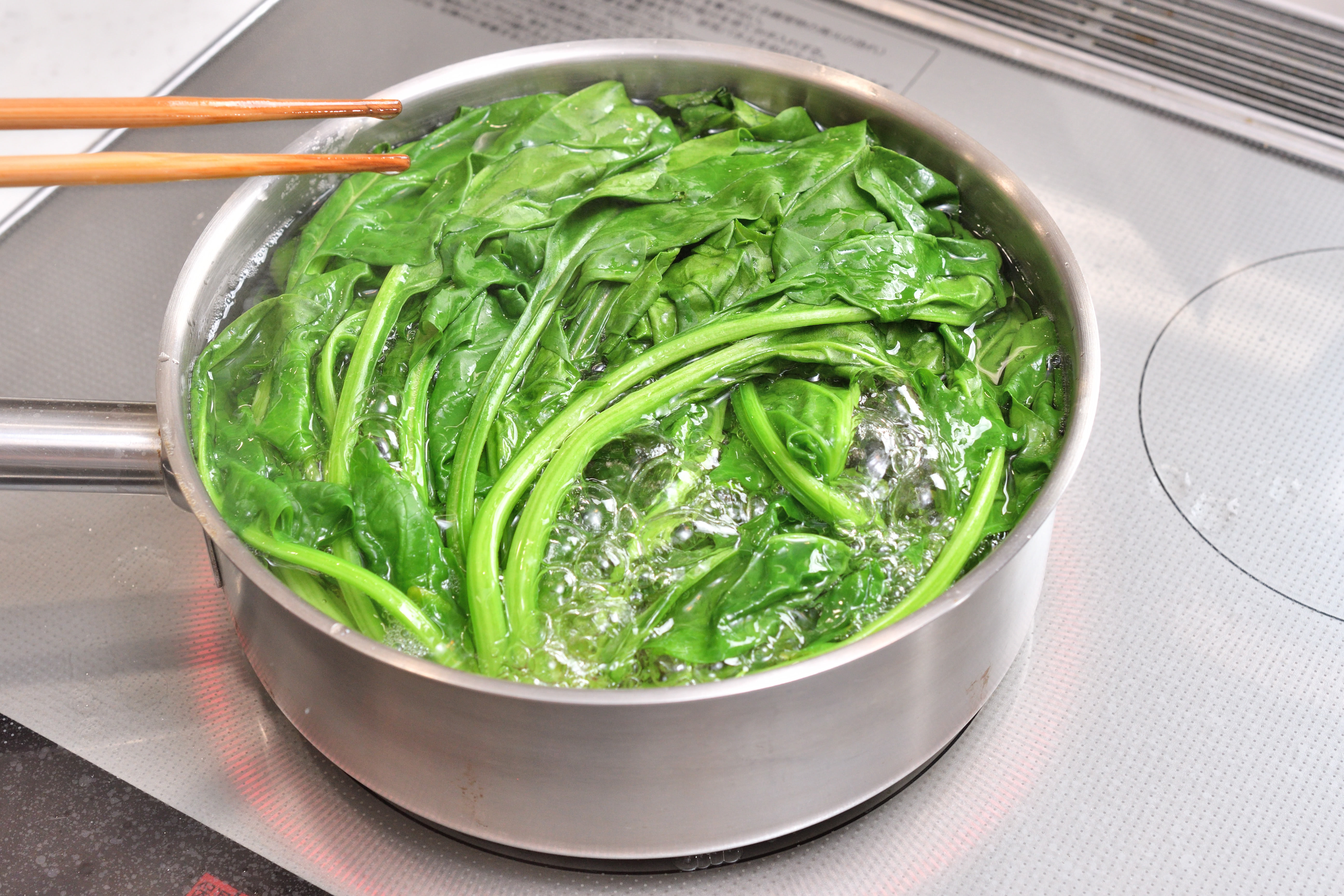 ほうれん草 下 茹で