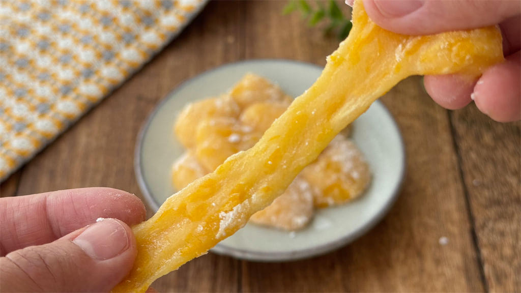 火を使わない簡単おやつ「みかんもち」が冷え冷えのびーる！缶詰みかん