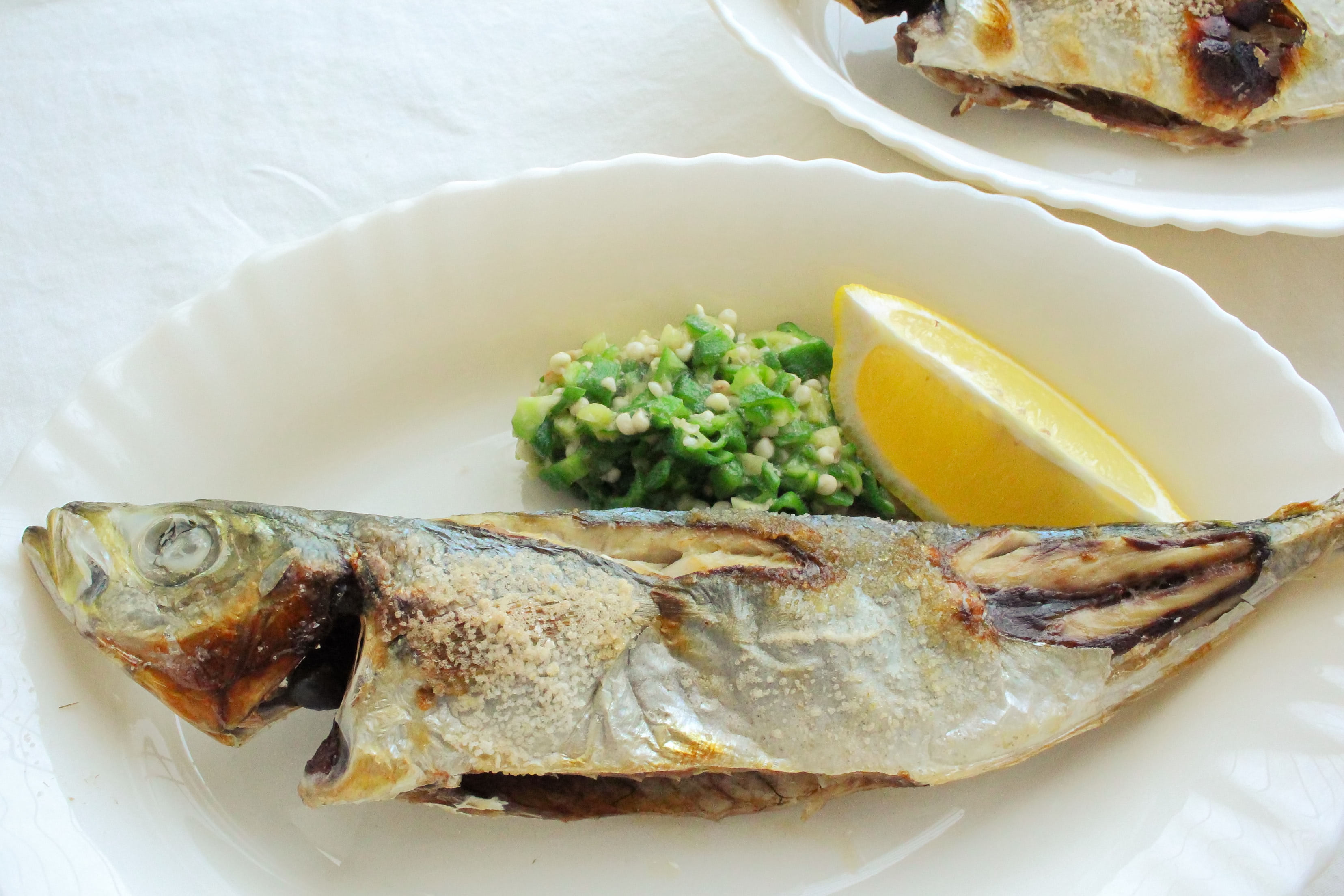 アジ の 塩焼き