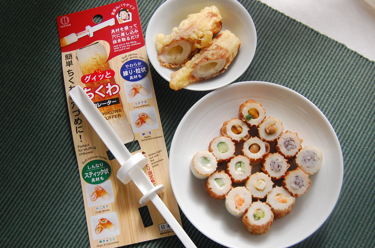 納豆？ポテサラ？ご飯？全部穴に入ります♡「ちくわデコレーター」が