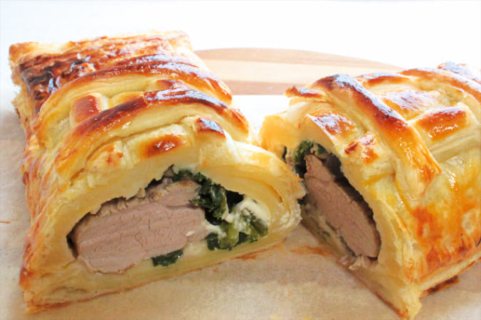 イチジクと生ハムの豚ヒレ肉包みレシピ